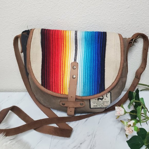 Will Leather Goods Handbags - Will leather goods rainbow messenger crossbody bag